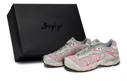 Salomon Кроссовки XT WHISPER с низким верхом, устойчивые к истиранию, унисекс, розовые, серебристые 478014(team80-男女同款心牵梦绕s-box) | pink silver