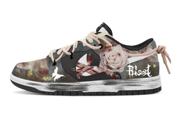 Nike Низкие износостойкие кроссовки для скейтбординга Dunk Blood Rose, серые, унисекс dd1391-100(team773-血色玫瑰) | gray