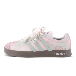 Adidas Кроссовки для скейтбординга VL COURT 2.0, износостойкие, низкие, унисекс, розово-зеленые hq1802(team拾柒-男女款低帮甜心喵语) | pink green