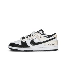 Nike Кроссовки для скейтбординга Dunk Cream Oreo, устойчивые к истиранию, низкие, унисекс, черно-белые hf5441-100（team1369-奶油奥利奥） | black white