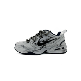 Кроссовки Air Monarch 4 Zhuo Yu с низким, износостойким верхом и массивной подошвой, унисекс, черно-серые Nike, Black Gray 415445-102（team951） | black gray