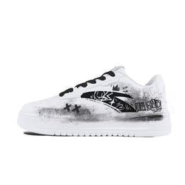 Свободные кроссовки для скейтбординга унисекс с низким верхом Anta, White Gray 912418001q-2(team183-墨绘轻舟) | white gray