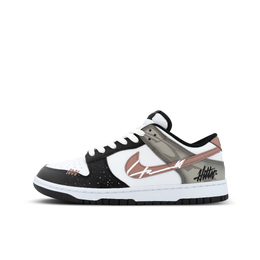 Nike Кроссовки для скейтбординга Dunk Low Panda, Wild Journey Low унисекс, черные, белые, коричневые hf5441-100（team1369-荒野之旅） | black white brown