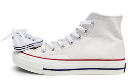 Converse Кроссовки Chuck 70 Chuck Taylor One More Step, износостойкие, увеличивающие рост, высокие, парусиновые, унисекс, белые 162056c(team486-再踩一脚) | white