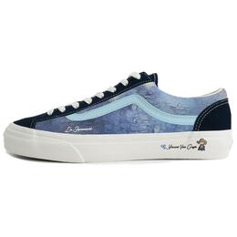 Vans Кроссовки для скейтбординга Shiny Of Starry Sky, модель 36, амортизирующие, износостойкие, низкие, унисекс, сине-белые vn0a3dz3rfl(team10-shiny of星空) | blue white