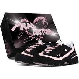 Skechers Женские низкие кроссовки D'Lites 1.0 Chunky, черно-розовые 11959-wht（team375-女款甜心莓莓sbox） | black pink (box)