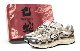 Nike Кроссовки P 6000 Breathable Support Balance с низким верхом, повседневные, для бега по городу и на работу, унисекс, светло-коричневые hj3488-001(team162-漠风履印sbox) | gray brown