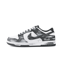 Nike Коллекция Dunk Flying Snow CNY Year Of The Snake, износостойкие низкие кроссовки для скейтбординга унисекс, черно-белые dd1391-100（team1093-飞雪） | black white