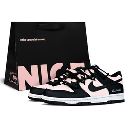 Nike Кроссовки для скейтбординга Dunk Cushioning, износостойкие, женские, цвет: черный, розовый dd1391-100(team153-黑粉美式lk黑) | black pink