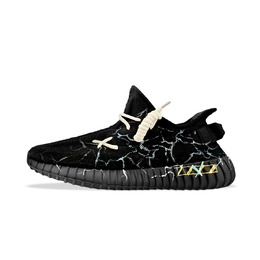 Adidas Низкие повседневные кроссовки Yeezy Boost 350 V2 унисекс, черно-синие hq4540(team373-深海迷雾) | black blue