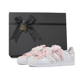 Adidas Кроссовки для скейтбординга SUPERSTAR Shell Head 2.0 Dreamy Ballet Box с легким покрытием, низкие, унисекс, розовые eg4958(team384-梦幻芭蕾box) | pink box clothing sets