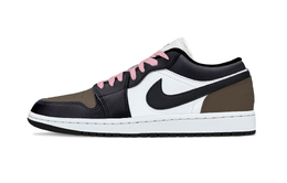 Jordan Баскетбольные кроссовки Air 1 Black Brown Toe Balance Low Top Vintage унисекс цвета хаки и черного цвета 553558-165(team282-黑棕脚趾) | khaki black