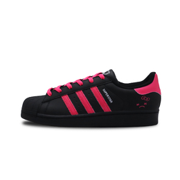 Adidas Кроссовки для скейтбординга Superstar 2 Cool Pink, износостойкие и водонепроницаемые, унисекс, черные, красные jh9977 (team932 酷粉萌趣） | black red