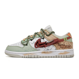 Скейтборд-кеды Dunk Boundary Breaking, Footprint Creation, унисекс, многоцветный Nike, Light Green dd1503-103(team726-越界计划) | light green
