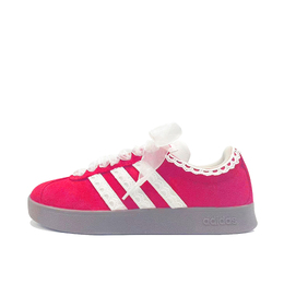 Adidas VL COURT 2.0 Red Rose Coverage, износостойкие, низкие, немецкие армейские кроссовки, унисекс, красные, белые js3003(team1118-qd红色蔷薇） | red white