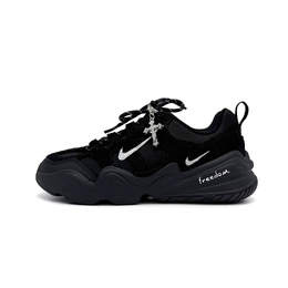 Низкие повседневные кроссовки Tech Hera унисекс, черные, серебристые Nike, Black Silver fj9532－101（team1213－银回1.0）） | black silver