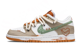 Nike Кроссовки для скейтбординга Dunk Love Trace, износостойкие, унисекс, светло-коричневые fq6965-700(team692-爱恋之痕) | light brown