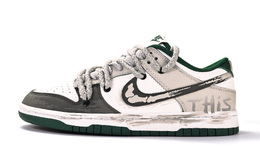 Nike Кроссовки для скейтбординга Dunk, устойчивые к истиранию, унисекс, белые, коричневые dd1391-101(team162-骨德白) | white brown