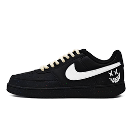 Nike Кроссовки для скейтбординга Court Vision Low унисекс, низкие, черные, экрю dh2987-002（team868-境界 ） | black white