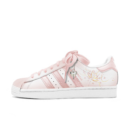 Adidas Низкие кроссовки для скейтбординга SUPERSTAR Pink Mantle Dream Butterfly, устойчивые к истиранию, унисекс, розовые eg4958(team499-粉裟梦蝶） | pink