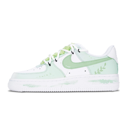 Nike Кроссовки для скейтбординга Air Force 1 Spring Charm, износостойкие, женские, белые, зеленые dd8959-100(team1001-春意） | white green