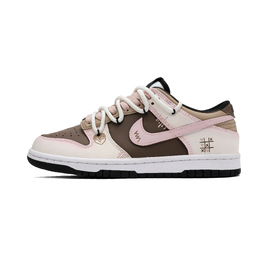 Nike Кроссовки для скейтбординга Dunk, унисекс, низкие, розовые dd1503-101(team1096-焦糖絮语) | beige pink brown