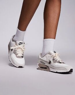 Кроссовки Nike Air Max Snakeskin 90 белого и коричневого цветов 137317751 | beige