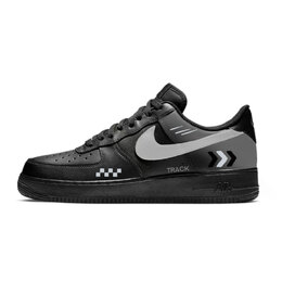 Nike Кроссовки Air Force 1 Black Warrior, Gray Zone, износостойкие, балансирующие, низкие, для скейтбординга, унисекс, черные cw2288-001（team1267-灰色地带） | black