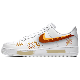 Nike Кроссовки Air Force 1 Red Sun Coverage с амортизацией и износостойкостью, низкие, для скейтбординга, унисекс, красные cw2288-111(team770-赤阳cy) | red