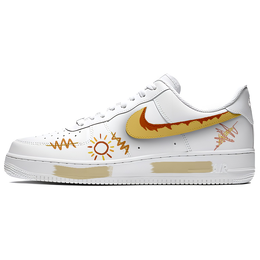 Nike Кроссовки Air Force 1 Golden Star Coverage с амортизацией, износостойкие, низкие, для скейтбординга, унисекс, золотистые cw2288-111(team770-金芒jm) | gold