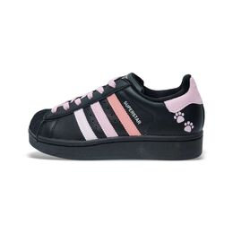 Adidas Кроссовки для скейтбординга Superstar 2 женские, черно-розовые ji0079(team1386-粉爪黑贝） | black pink