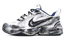 Nike Легкие низкие кроссовки Air Monarch 4 Cushioning Chunky, унисекс, черно-белые 415445-102（team241-流浪地球） | black white