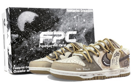 Nike Низкие износостойкие кроссовки для скейтбординга Dunk Bear Cookies, унисекс, цвет хаки hq1175-240(team-726小熊饼干1-sbox) | khaki