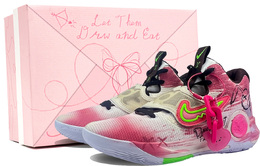 Nike Баскетбольные кроссовки KD Trey 5 IX унисекс, низкие, розовые dj7554-014（team-726暴力兔1-sbox） | pink