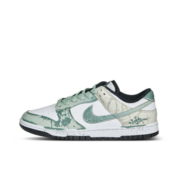 Nike Кроссовки для скейтбординга Dunk Doodle Sprite Low Top унисекс, белые, зеленые hf5441-100（team1369-涂鸦精灵） | white green