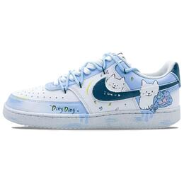Nike Кроссовки Court Vision 1 Blue Dream Weaving с низким верхом, устойчивые к истиранию, унисекс, белые, синие dh2987-101(team961-蓝汪织梦) | white blue