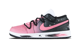 Jordan Баскетбольные кроссовки Air 1 Urban Chic Style Star Low Top Vintage унисекс розового и черного цвета dc0774-101（team1171-甜酷星芒） | pink