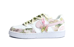 Nike Кроссовки для скейтборда Court Vision 1 Monet Garden, износостойкие, низкие, унисекс, светло-розовые dh2987-101（team1337-莫奈花园） | pink