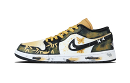 Баскетбольные кроссовки Air 1 Ink Wings Vintage унисекс, черно-желтые Jordan, Black Yellow dc0774-101（team1171-墨翅) | black yellow