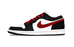 Jordan Баскетбольные кроссовки Air 1 Jazz Nocturne Low Top Vintage унисекс, черно-красные 553558-165(team992-爵士夜曲) | black red