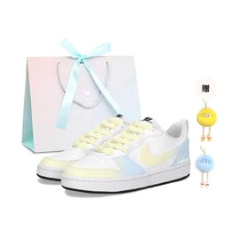 Nike Женские кроссовки Court Borough Cherry Water Lemon с низким верхом для скейтборда, устойчивые к истиранию, мятно-синие dv5456-104（team1354-楿水柠檬 sbox） | mint blue