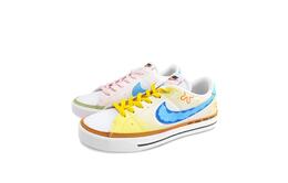 Nike Кроссовки Court Legacy Zero Gravity, Pikachu Party, износостойкие, низкие, для скейтбординга, унисекс, желто-розовые dh3162-100(team1201-比奇堡派对) | yellow pink