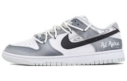 Nike Кроссовки для скейтбординга Dunk Arrival At Starry, износостойкие, низкие, унисекс, черные, белые, серые hf0730-160(team1105-男女同款抵达繁星) | black white gray
