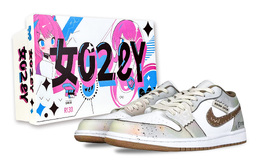 Jordan Баскетбольные кроссовки Air 1 Vintage, женские, низкие, белые dc0774-202(team257-摩卡慕斯g-box) | white brown