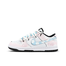 Nike Кроссовки для скейтбординга Dunk Gorilla Mischievous XJDD Sweet Garden Low унисекс, белые, розовые dd1503-101（team1369-甜蜜花园） | white pink