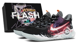Nike Баскетбольные кроссовки KD Trey 5 IX Fierce Path, в комплекте коробка, износостойкие, среднего размера, винтажные, унисекс, красные, черные cw3402-011（team1086-狂暴之路-sbox） | red black