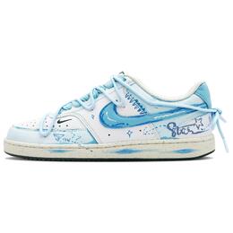 Nike Женские кроссовки Court Vision Low Sea Salt Mint с низким износом, цвет белый, синий fv9952-101(team625-海盐薄荷) | white blue