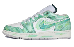 Jordan Баскетбольные кроссовки Air 1 Moon Express, Amber Banxia Cushioning Low Top Vintage, унисекс, зеленые, белые fq8041-300(teamk-琥珀半夏) | yellow green