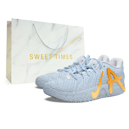 Nike Баскетбольные кроссовки Ja Morant 3 BNK Gold Blue Era, Court Elf с низкой амортизацией, унисекс hf2794-100(team40-金蓝时代ld) | light blue