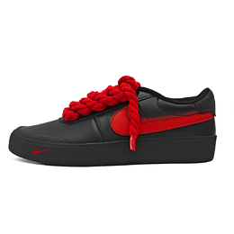 Кроссовки для скейтбординга Court Shot унисекс с низким верхом, черные Nike, Black Red fq8146-001(team604-藤蔓之吻） | black red